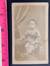 Antique 1872 Card Photo 3-year-old - P. W. Wolever - Lafayette, IN (AP16/CB) picture