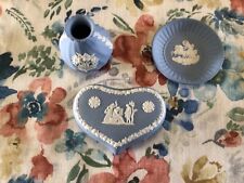 REDUCED Wedgwood Jasperware blue grouping picture
