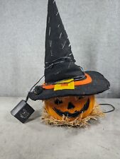 Vintage Halloween Pumpkin Fiber Optics Display 15