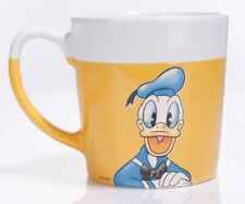 Donald Duck Coffee Mug Cup Disney Store Yellow and White Cocoa picture