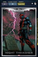 Topps Marvel Collect Sterling 24 Pure Platinum LEGENDARY Night Thrasher  picture