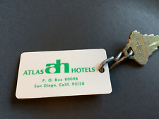 Vtg~ Hotel Room Key-Fob ATLAS AH HOTELS- SAN DIEGO, CA picture