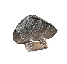 125 gm muonionalusta Meteorite slab Sweden,  iron nickel ring ETCHED picture