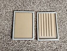 Vintage Metal Photo Frame Faux Mother of Pearl Shabby Ornate Set of 2-5 x 7  picture