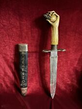 Antique Memento Mori Dagger Knife Skull Occult  picture