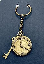 Handcrafted Costa Rica Coin Keychain - Steampunk Charms - Antique Bronze picture