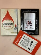 Vintage 1974 Mercor Corp Advertising Chrome Zippo Lighter picture