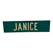 JANICE Street Metal Sign Official Metal Street Sign, Double Sided 24x6 inches picture