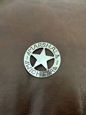 1987 Franklin Mint Marshal Wichita Sterling Silver Badge Shield Police  picture