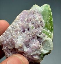 248 Cts beautiful terminated tourmaline crystal with lepidolite specimen @afg picture
