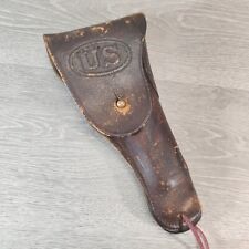 US WWI Model 1916 Leather Holster 1911 Pistol Warren Leather Goods Dated 1918 picture