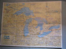 GREAT LAKES MAP + THE MAKING OF AMERICA HISTORY National Geographic July 1987 picture