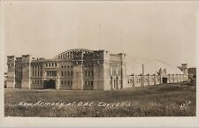 RPPC Corvallis Armory Oregon Agricultural College OAC OSU photo postcard G138 picture