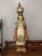 vintage large infant jesus of prague statue 31in picture