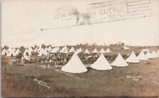 Petawawa Ontario 1913 Canadian Soldiers Canada Military Camp Postcard H23 *as is picture