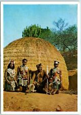 Postcard - Zulu Chief And Family, South Africa picture