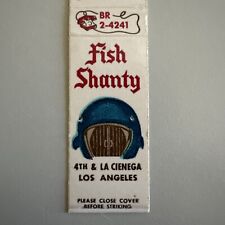 Vintage 1950s Fish Shanty Restaurant Los Angeles CA Matchbook Cover picture