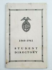 1960-1961 Sewanee Military Academy Student Directory TN Key Club St Andrews Vtg picture