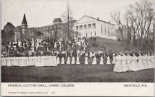 Sackville NB Physical Culture Drill Ladies College Women White Dress Postcard H7 picture