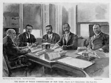 POLICE NEW YORK BOARD OF POLICE COMMISSIONERS THEODORE ROOSEVELT 1895 HISTORY picture