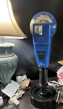 Vintage Blue Duncan 60 Parking Meter And Key, Working picture