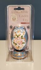 Vintage Easter Egg*Ceramic*FLORAL Design*Raised*Display*Loomco*Collectable picture