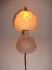 Vintage 1940s/1950s LE Smith Pink Glass Southern Belle Boudoir Lamp picture