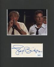 Lloyd Bridges Airplane Steve McCroskey Rare Signed Autograph Photo Display JSA picture