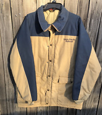Union Pacific Railroad Coat Jacket Vintage Size 48-50 XL USA Dunbrooke Zip Snap picture