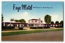 c1940's Faye Motel Exterior Roadside Baton Rouge Louisiana LA Unposted Postcard picture