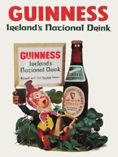 Guinness Beer - Ireland's National Drink NEW METAL SIGN: 9x12