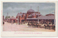 c1900s~La Grande Santa Fe Train Station~Los Angeles CA~Antique RR Postcard picture