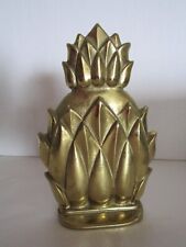 VMC Newport Pineapple Solid lacquered Brass Bookend N8-2. 6-3/4