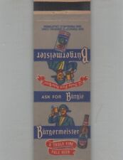 Matchbook Cover - Beer Burgermeister A Truly Fine Pale Beer picture