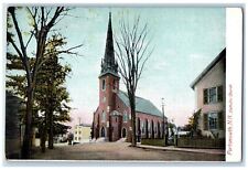 c1910 Catholic Church, Portsmouth New Hampshire NH Hugh C Leighton Co Postcard picture
