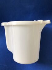 Vintage Tupperware Creamer #574-12 White Matching Flip Top Pour Spout Lid USA picture