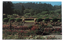 Italian Garden and View of Lawns Vancouver BC Canada Flowers Landscape Postcard picture