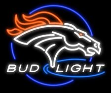 Denver Broncos B4d Light Logo Beer Bar Neon Sign Light Lamp 24
