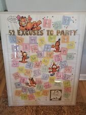 1988 Garfield 10th Anniversary Limited Edition Vintage 52 Excuses Poster & Tube picture