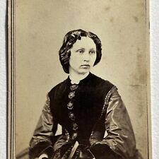 Antique CDV Photograph Beautiful Enchanting Young Woman ID New Orleans LA picture