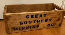 Vintage Great Southern Mining Co. Sifter Box Crate Rare picture