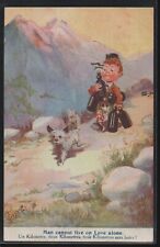 CD122 a/s GILSON SCOTTISH BOY BOTTLES DOG MOUNTAINS picture