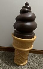 Vintage Chocolate Swirl Ice Cream Cone Piggy Coin Bank Safe T Cup 26