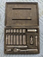Vintage Sears Craftsman 3/8” Drive Socket Wrench Set - 20 Piece - SHIPS FREE picture