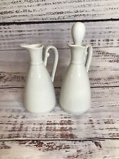 2 Small Vintage Maryland China Creamers Japan White Collectible Spout Beverage picture