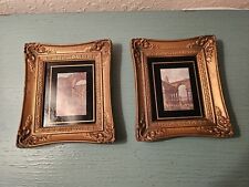 Vintage Pair Of Mid Century Modern Illinois Moulding Co Framed Pictures picture