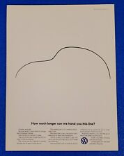 1965 VOLKSWAGEN BEETLE / BUG ORIGINAL PROGRAM AD 