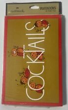 Vintage Hallmark Ladybug Cocktails Invitations 1 - Packs  Of 8 W/ Envelopes picture