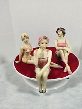 WMG 2007 Style Bathing Swim Suit Beauty Flapper Figurines Pink Yellow Lady Women picture