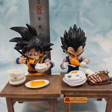 Anime Dragon Ball Z Son goku & Vegeta eating cute Figure Statue Toy Gift collect picture